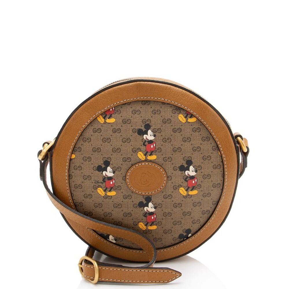 Gucci x Disney Micro GG Canvas Mickey Mouse Round Shoulder Bag